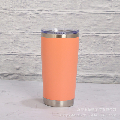 FDA Coffee Mug Stainless Steel Tumbler , 20oz Double Wall Stainless Steel Wine Tumbler